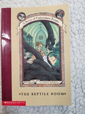 Lemony Snicket The Reptile Room Book 2 Paperback Scholastic A Series Unfortunate